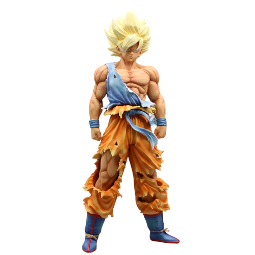 Action Figure Goku Super Sayajin com raios da transformação